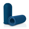 Синий мастурбатор с рёбрышками внутри Silicone Masturbator Blue